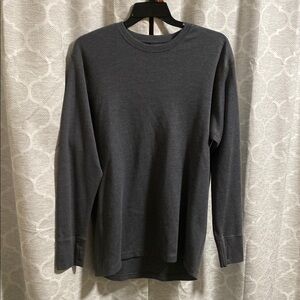 Men's Gray Long Sleeve Shirt Woolx